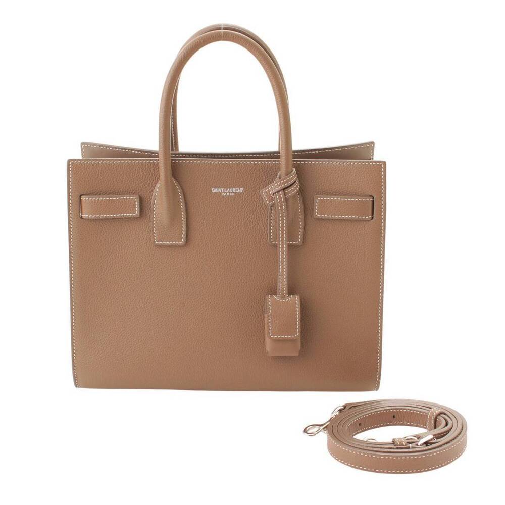 Saint Laurent Baby Sac de Jour Handbag Beige
